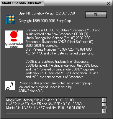 sony openmg jukebox 2.2 sony openmg jukebox 2.2