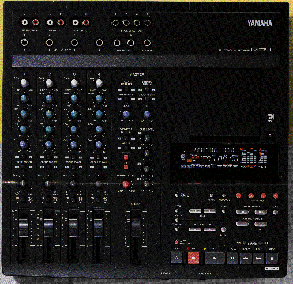 Yamaha md4 multitrack md recorder manual