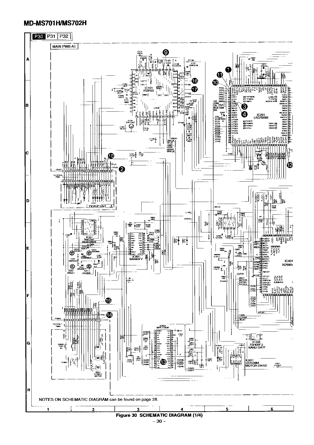 人気ブラドン MD-MS701 Sharp Service Index Manual ポータブルプレーヤー