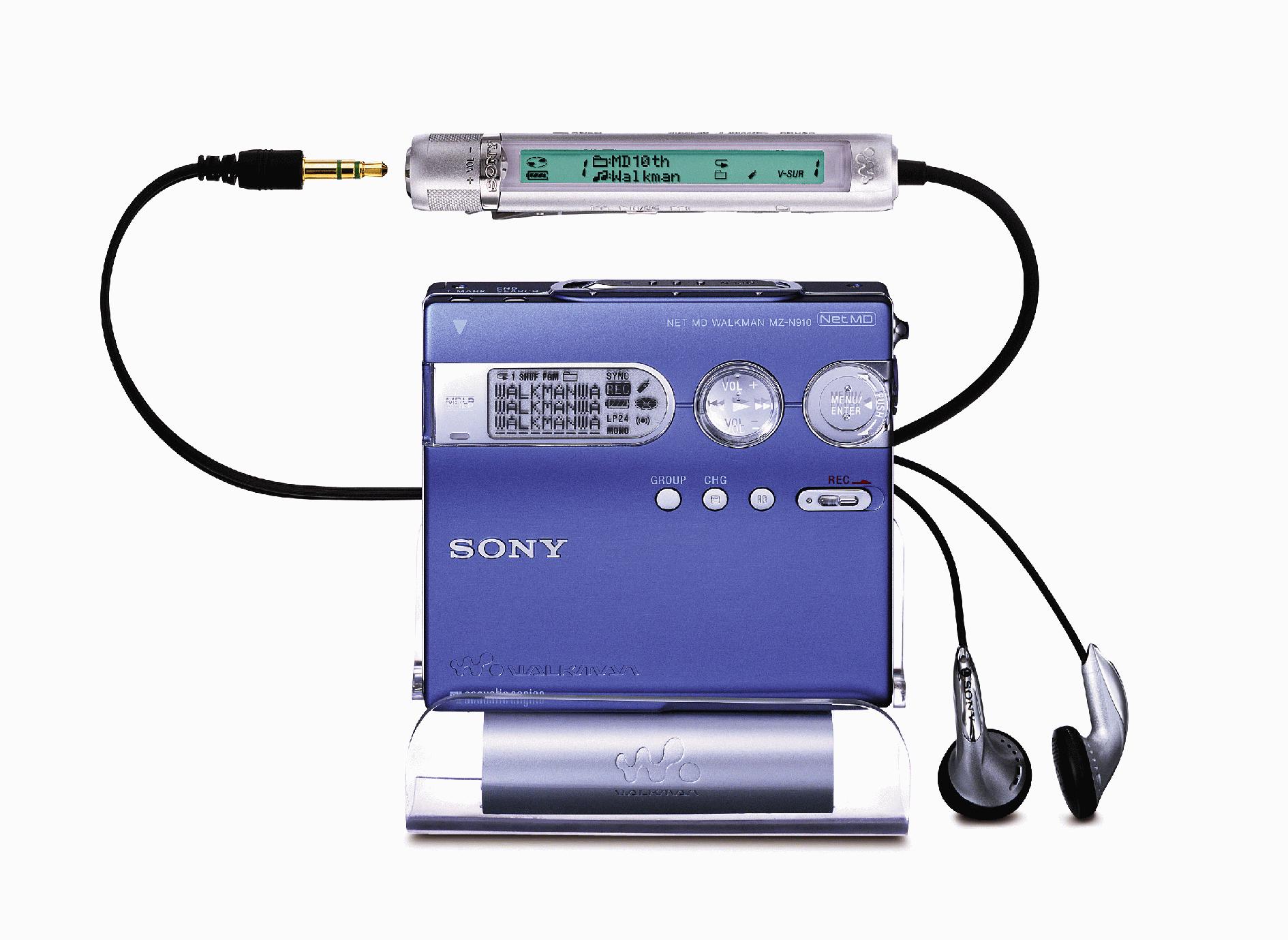SONY ポータブルMDレコーダー MZ-N910-BL - オーディオ機器