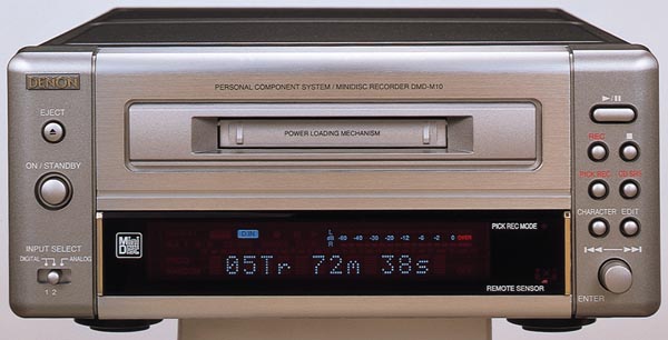 Denon DMD-800 MD Player Minidisc Recorder Audio Silver Used