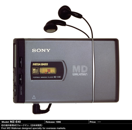 Sony MZ-E40 Personal MiniDisc Player Partially Tested PLEASE
