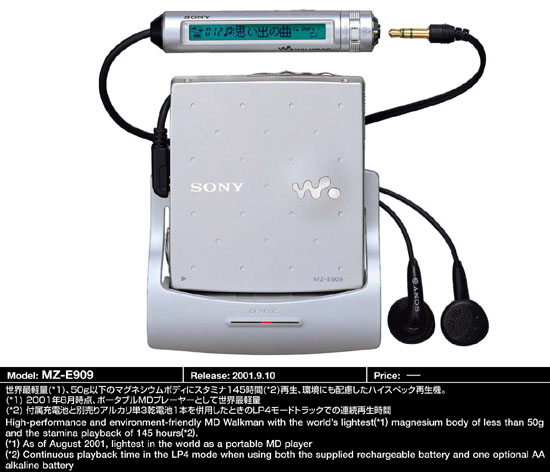 MD Community Page: Sony MZ-E909